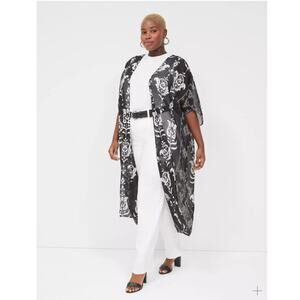 NWT Lane Bryant Maxi Chiffon Cover Up One Size